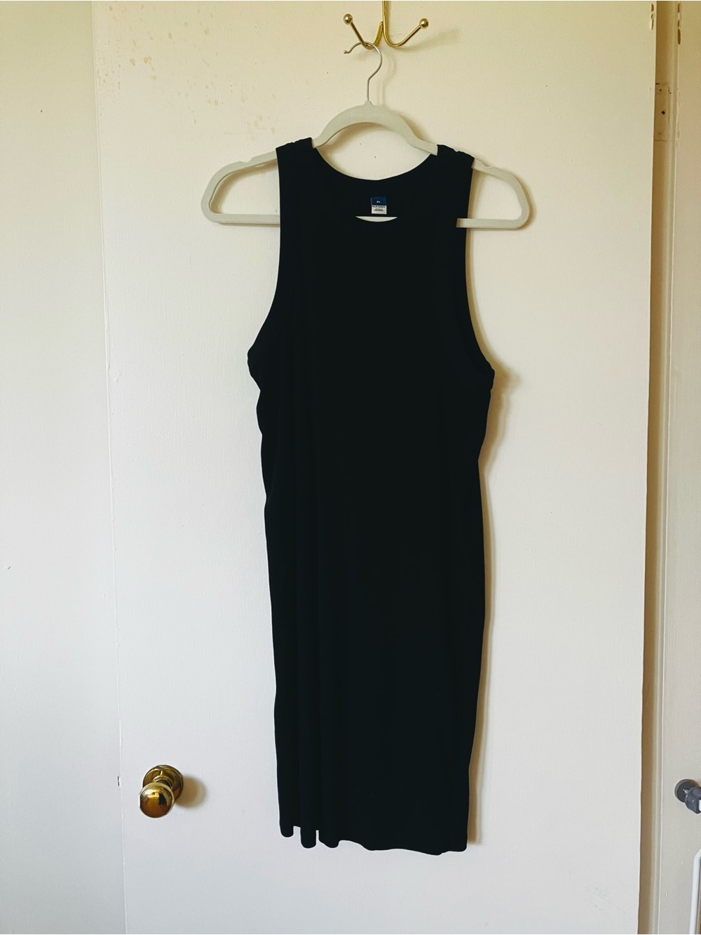 Old Navy Black Sleeveless Midi Tank Dress
